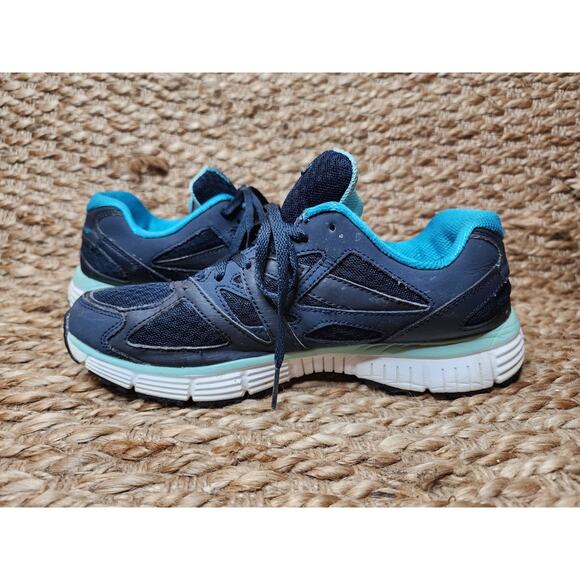 Skechers Sport Womens Black Blue Flex Sole Running Walking Athletic Size 8 - Picture 6 of 11